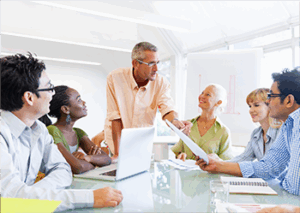 Developing-and-Retaining meeting with people of various ages