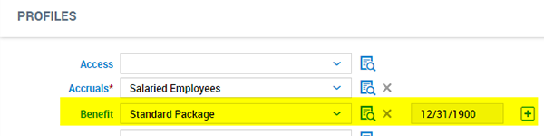Form for full time employee with benefits and no change